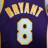 2000/01 Lakers BRYANT #8 purple Retro NBA Jerseys热压