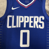 Clippers WESTBROOK #0 Blue NBA Jerseys