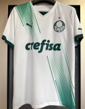 2023/24 Palmeiras 1:1 Quality Away White Fans Soccer Jersey