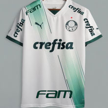 2023/24 Palmeiras 1:1 Away White Fans Jersey (All Sponsor 全广告)