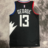 2023 Clippers GEORGE #13 Black NBA Jerseys