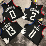 2023 Clippers WALL #11 Black NBA Jerseys