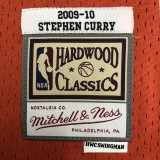 2009/10 Warriors CURRY #30 Orange Retro NBA Jerseys 热压