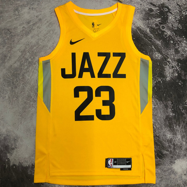 2023 Jazz MARKKANEN #23 Yellow NBA Jerseys