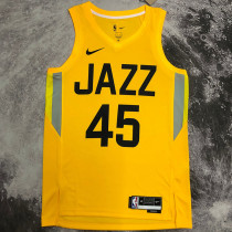 2023 Jazz MICHELL #45 Yellow NBA Jerseys