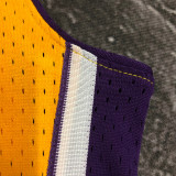 1999/00 Lakers ONEAL #34 Yellow Retro NBA Jerseys 热压