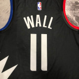 2023 Clippers WALL #11 Black NBA Jerseys