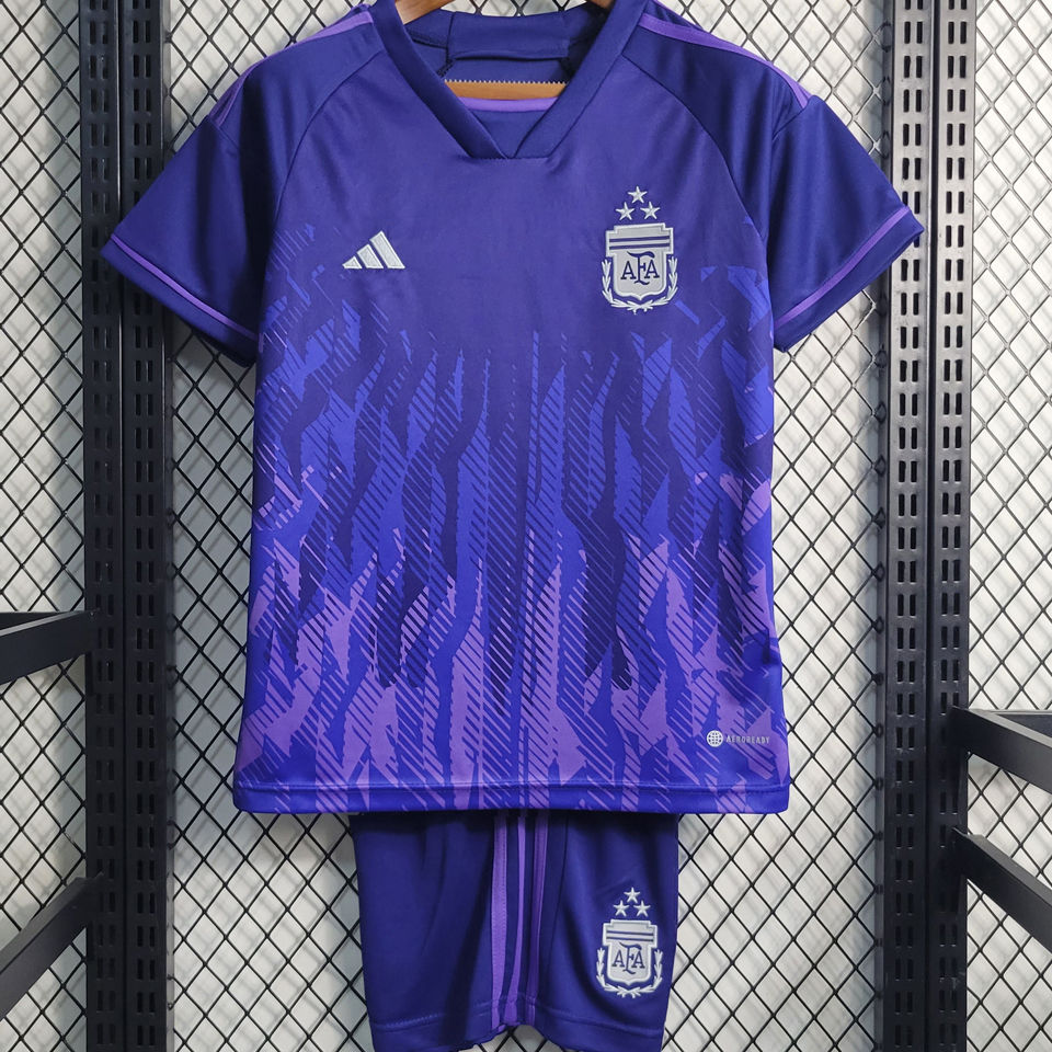 2022 23 Argentina Away Kids Jersey