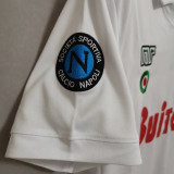1987-88 Napoli Away White Retro Soccer Jersey