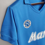 1988/89 Napoli Home Blue Retro Soccer Jersey