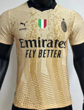 2023 AC Milan x KOCHÉ Player Gold Version Soccer Jersey  带胸前章