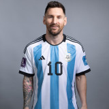 2022/23 Argentina  Home Long Sleeve Fans Jersey (3 Stars 3星)