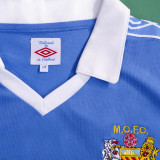 1981 Man City Centenary Cup Final Blue Retro Jersey