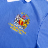 1981 Man City Centenary Cup Final Blue Retro Jersey