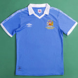 1981 Man City Centenary Cup Final Blue Retro Jersey