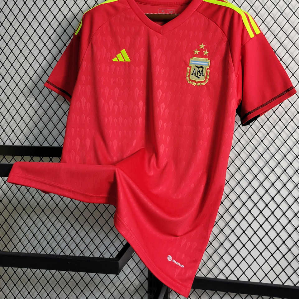 Premium Vector  Argentina's great goalkeeper jersey player 23 back view