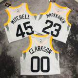 2023 Jazz MITCHELL #45 White  NBA Jerseys