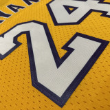 2008/09 Lakers BRYANT #24 Yellow Retro  NBA Jerseys 热压