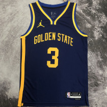 2023 Warriors POOLE #3 Sapphire Blue  NBA Jerseys