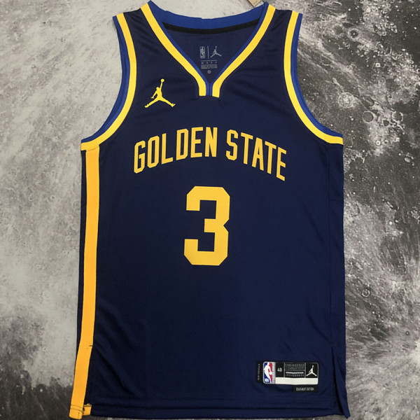 2023 Warriors POOLE #3 Sapphire Blue  NBA Jerseys