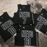 2023 Nets IRVING #11 Black  NBA Jerseys