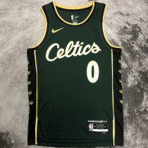 2023 Celtics TATUM #0 Green City Edition NBA Jerseys