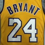 2008/09 Lakers BRYANT #24 Yellow Retro  NBA Jerseys 热压