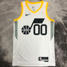 2023 Jazz CLARKSON #00 White  NBA Jerseys