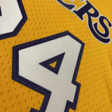 2008/09 Lakers BRYANT #24 Yellow Retro  NBA Jerseys 热压