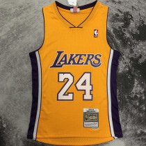 2008/09 Lakers BRYANT #24 Yellow Retro  NBA Jerseys 热压