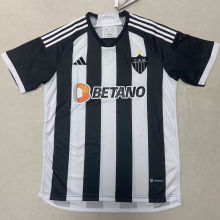 2023/24 AT Mineiro 1:1 Black White Fans Soccer Jersey
