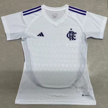 2023/24 Flamengo White Goalkeeper Girls Jersey 女装