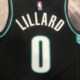 2023 Trail Blazerst LILLARD #0 Black City Edition  NBA Jerseys