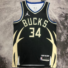 2023 Bucks ANTETOKOUNMPOL #34 Black  NBA Jerseys