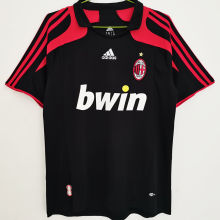 2007/08 AC Milan Third Black Retro Soccer Jersey