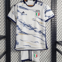 2023/24 Italy Away White kids Soccer Jersey