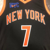 2023 NY Knicks ANTHONY #7 Black City Edition NBA Jerseys
