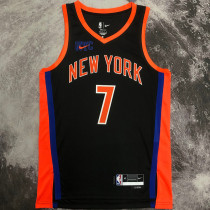 2023 NY Knicks ANTHONY #7 Black City Edition NBA Jerseys