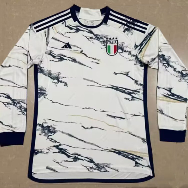 2023/24 Italy Away White Long Sleeve Jersey