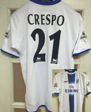 CRESPO #21 CFC Away White Retro Jersey 2003/05 (Have Patch 带英超臂章)