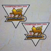 CHAMPIONS 2002-2003 BARCLAYCARD PREMIERSHIP Flocking Patch  Two Pieces 植绒 旧款英超金章 一套2个  (You can buy it alone OR tell us which jersey to print it on. )
