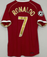 RONALDO #7 M Utd Home Retro Jersey 2006/07  (Have UCL Patch 带1个欧冠球 UCL  Font 欧冠字体 ) ★★