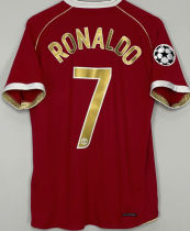 RONALDO #7 M Utd Home Retro Jersey 2006/07  (Have UCL Patch 带1个欧冠球 UCL  Font 欧冠字体 )