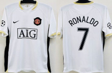 RONALDO #7 M Utd Away Retro Jersey 2006/07 (Have UCL Patch 带1个欧冠球 UCL Font 欧冠字体 ) ★★