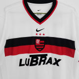 2001 Flamengo Away White Retro Soccer Jersey