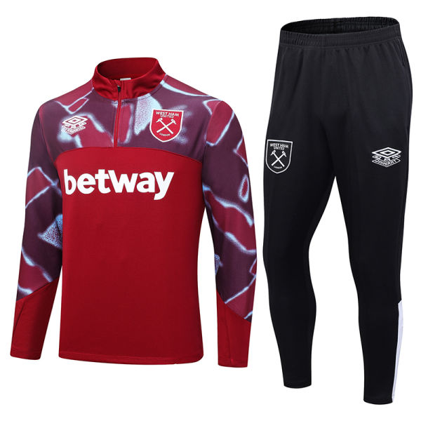 2023/24  West Ham Jujube Red Sweater Tracksuit