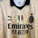 2023 AC Milan x KOCHÉ Glod Fans Soccer Jersey  带胸前章