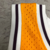 1984/85 Lakers JOHNSON #32 Retro Yellow NBA Jerseys热压