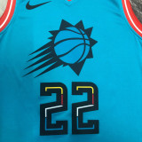 2023/24 Suns  AYTON #22 Wathet City Edition NBA Jerseys