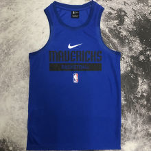 2023/24 Mavericks Blue Training Tank Top NBA Jerseys